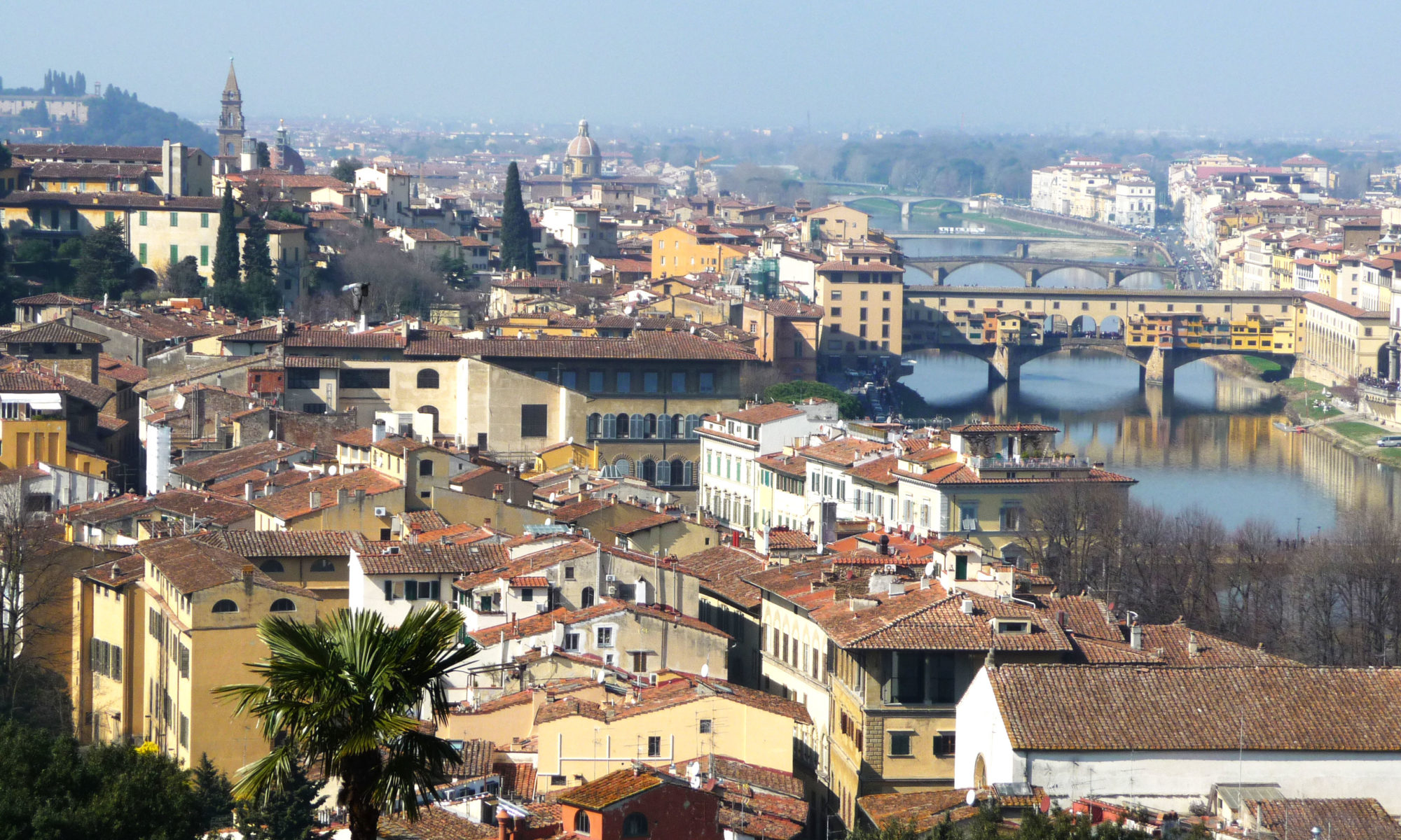 Vue du quartier Oltrarno, Florence, Italie