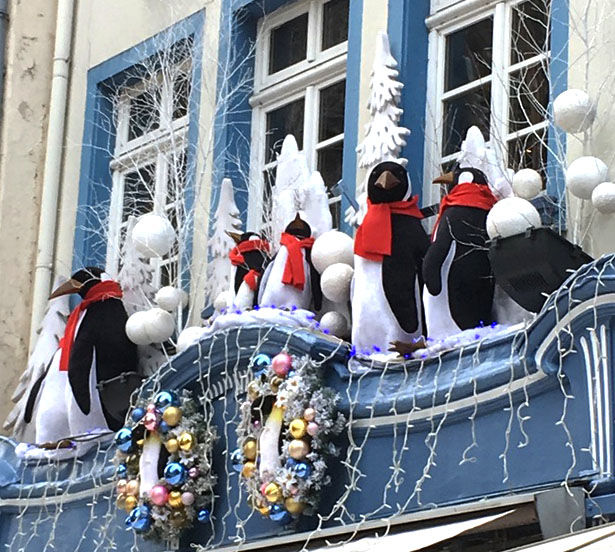 Décoration pingouins, Strasbourg