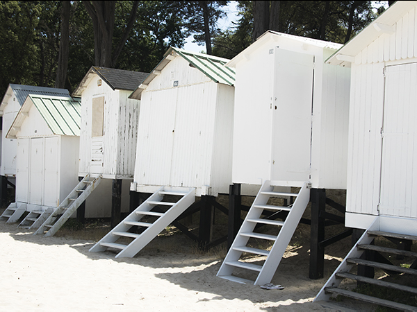 Cabanes plage des Dames, Noirmoutier